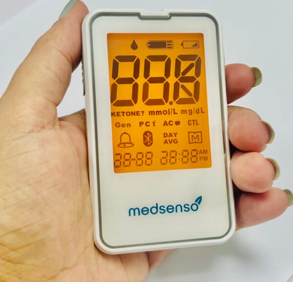 Medsenso Digital Glucometer – Bluetooth Enabled
